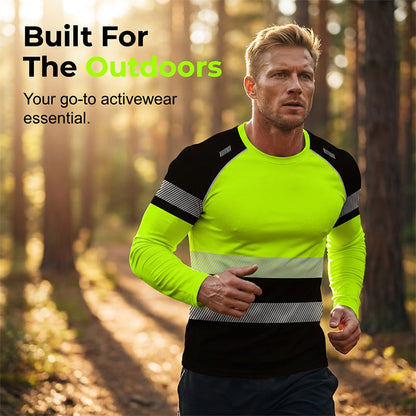 👕 55% RABATT! 🏃‍♂️ Sportliches Herren-Longsleeve – Feuchtigkeitsableitend & mit dezentem Print – Perfekt für aktive Tage, Joggen oder Freizeit – atmungsaktiv und bequem 🌿