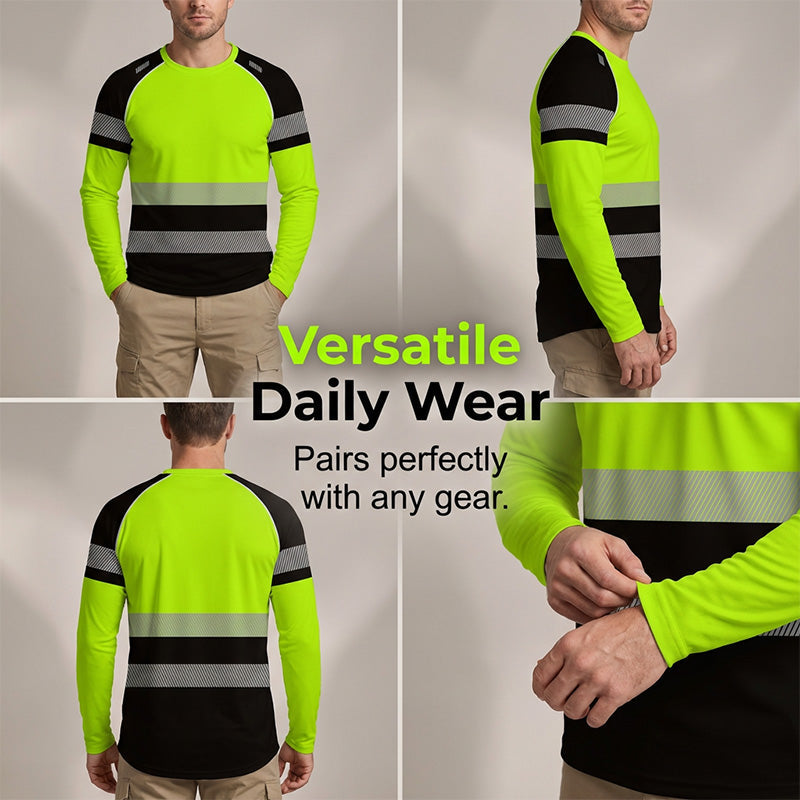 👕 55% RABATT! 🏃‍♂️ Sportliches Herren-Longsleeve – Feuchtigkeitsableitend & mit dezentem Print – Perfekt für aktive Tage, Joggen oder Freizeit – atmungsaktiv und bequem 🌿