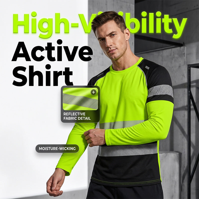 👕 55% RABATT! 🏃‍♂️ Sportliches Herren-Longsleeve – Feuchtigkeitsableitend & mit dezentem Print – Perfekt für aktive Tage, Joggen oder Freizeit – atmungsaktiv und bequem 🌿