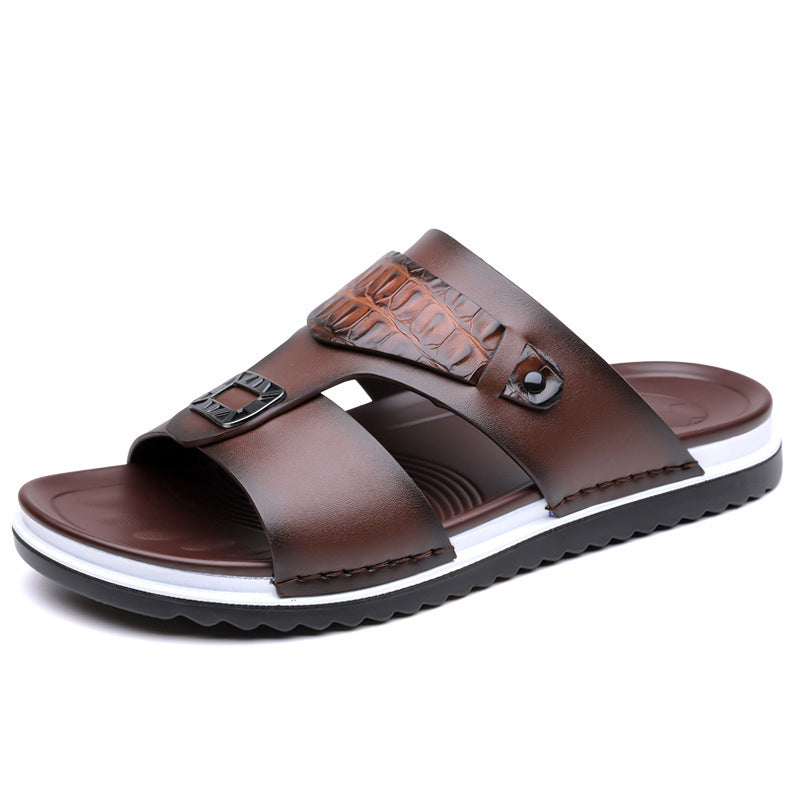 👞💨 50% RABATT! Atmungsaktive Schlupfsandalen für Herren – Weiches Kunstleder, vielseitig kombinierbar für warme Tage ☀️