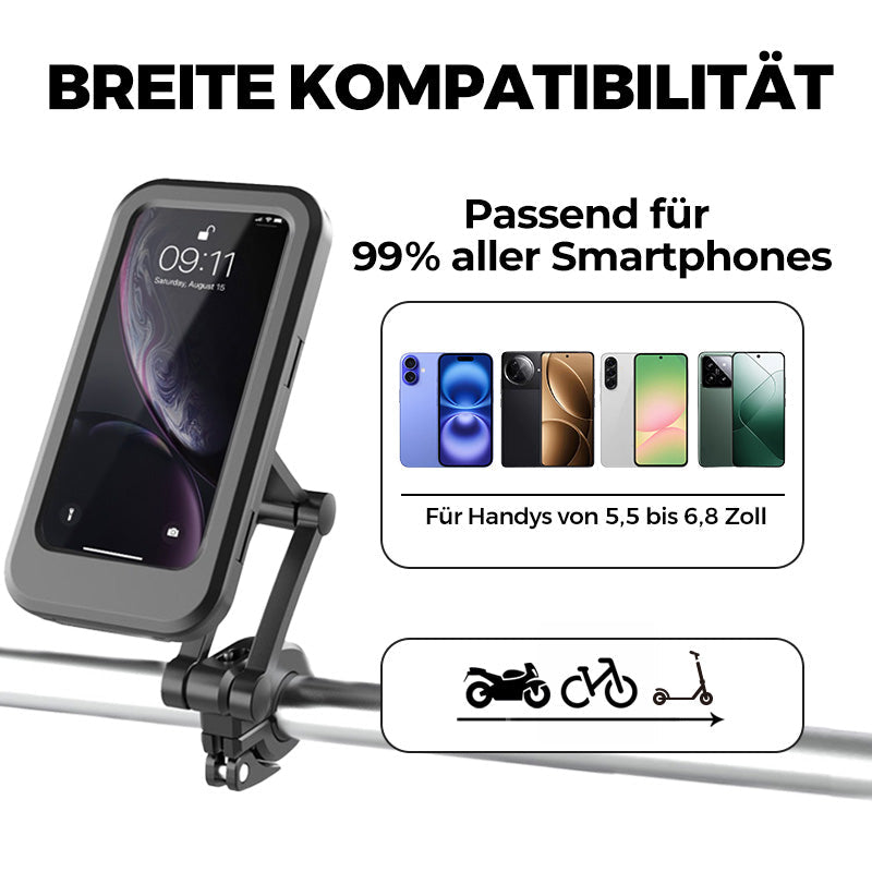 Universelle wasserdichte Handyhalterung für Fahrrad & Motorrad
