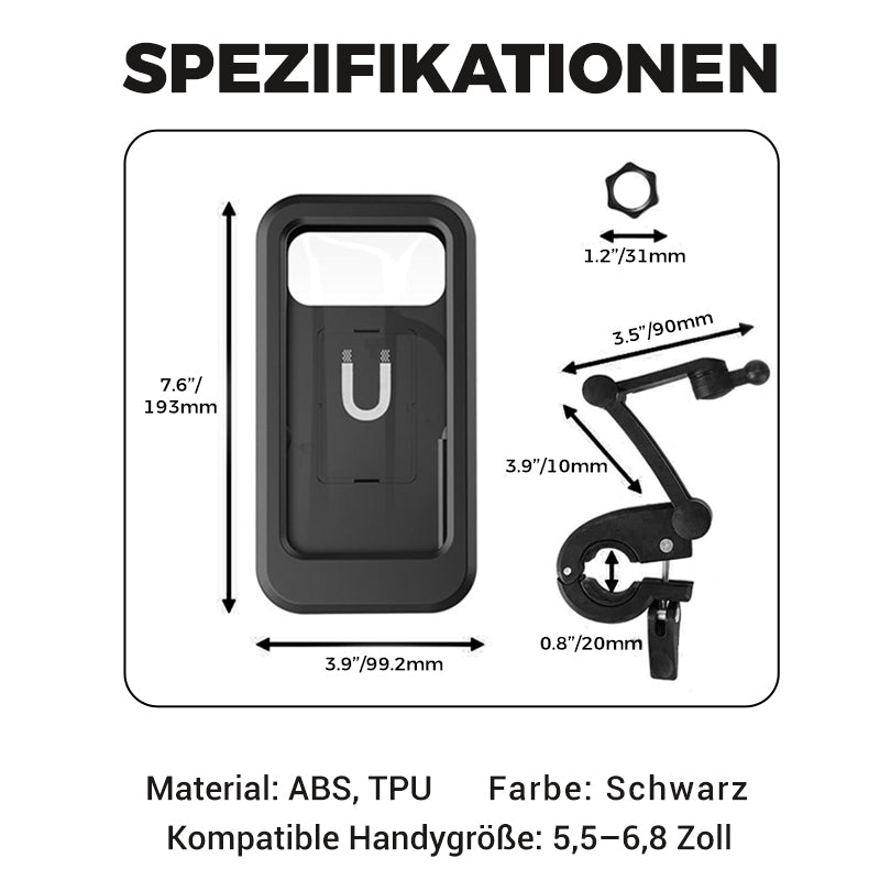 Universelle wasserdichte Handyhalterung für Fahrrad & Motorrad