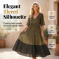 Damen Boho-Maxikleid mit Leopardenmuster