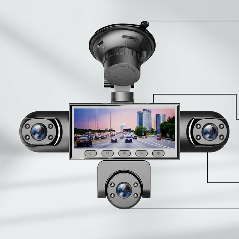 🚗📹 HD 1080P Multi-Lens Dash Cam with Night Vision – 50% RABATT! Mehrere Linsen, klare Sicht bei Tag & Nacht. 🔥✨