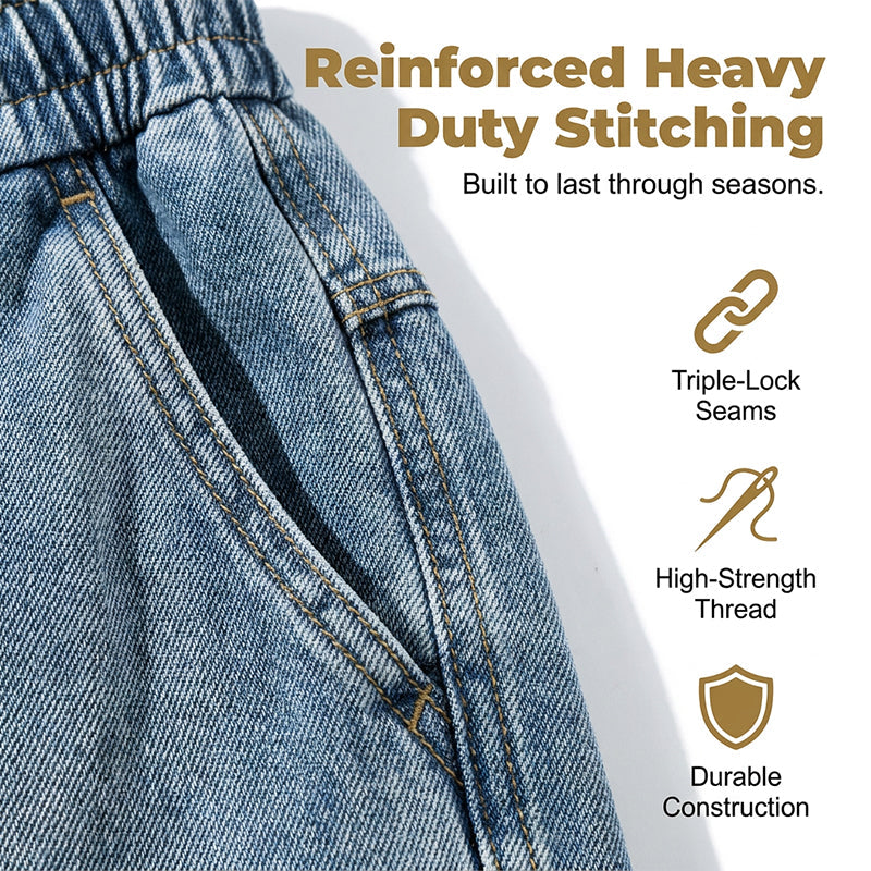 👖 50 % RABATT! 🏙️ Lose sitzende Denim-Cargo-Shorts für Herren – High-Street-Style & verstellbare Passform 🛹