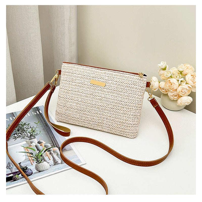 📢📢 50 % RABATT !! ⏰ Moderne Stroh- & Basttasche 2026 – schlichte Handtasche als Shopper & Clutch, ideal für Sommer, Strand & Urlaub ☀️