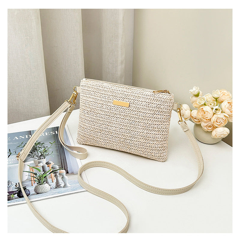 📢📢 50 % RABATT !! ⏰ Moderne Stroh- & Basttasche 2026 – schlichte Handtasche als Shopper & Clutch, ideal für Sommer, Strand & Urlaub ☀️