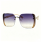 Randlose quadratische Oversize-Sonnenbrille