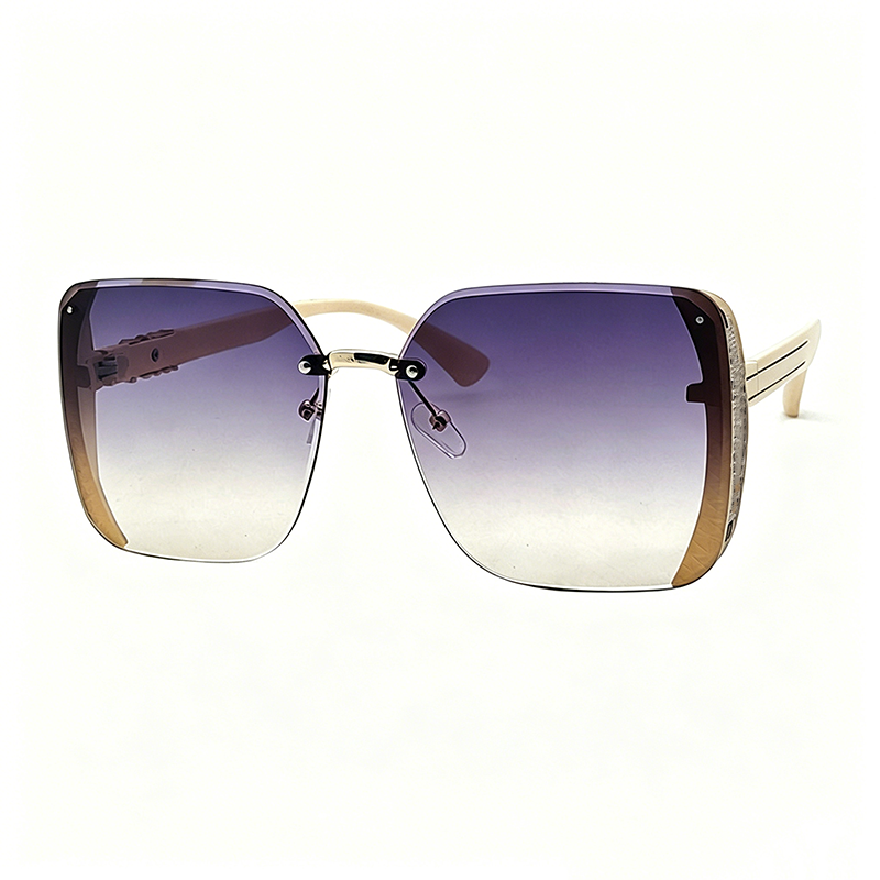 Randlose quadratische Oversize-Sonnenbrille