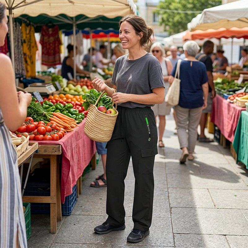 👖 60% RABATT! 💥 Vintage-Cargohose für Damen mit Taschen – Lockere Passform & atmungsaktiv – Verstellbarer Bund, perfekt für Alltag, Reisen oder Outdoor – stilvoll und praktisch ✨