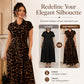 👗🐆 55% RABATT! Elegantes Damen-Kleid mit Leopardenprint & Reverskragen – Stilvoll, figurbetont & perfekt für Büro, Dinner & besondere Anlässe ✨