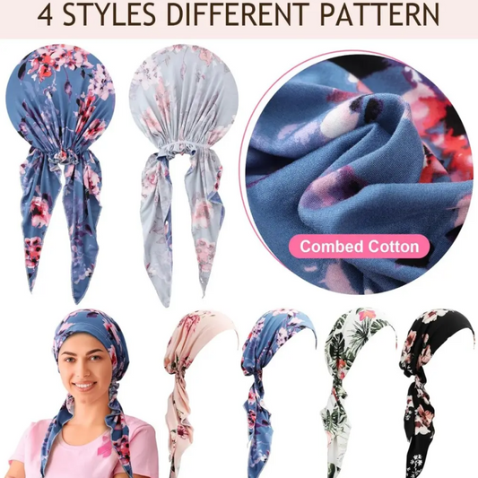 👒 OFFRE LIMITÉE : 52 % DE RÉDUCTION ! ✨ Turban prêt-à-porter pour femme à motif floral – doux, extensible, polyvalent 🌸