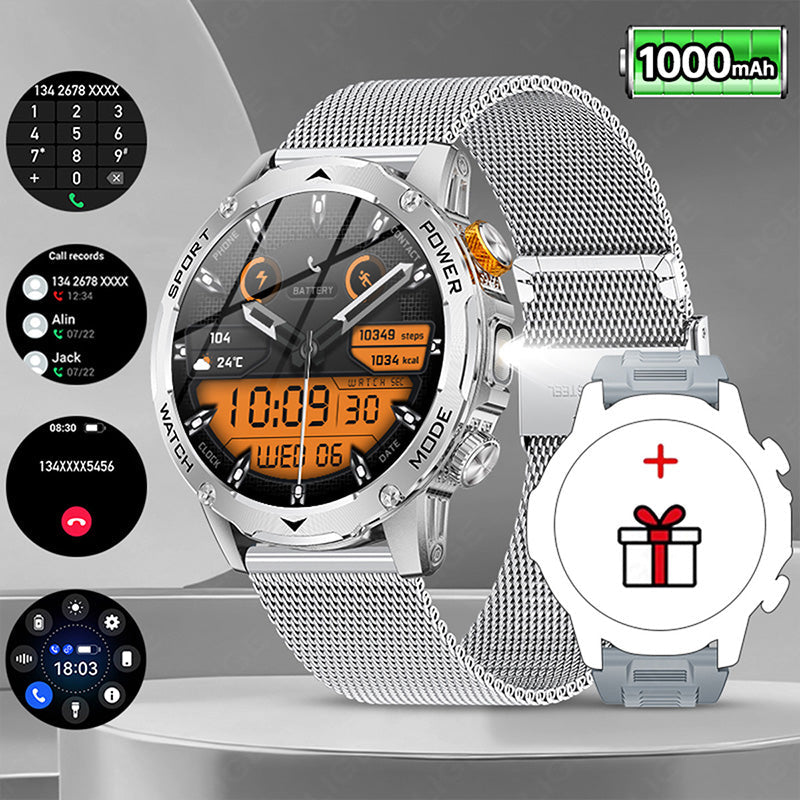 ⌚ Smartwatch mit Bluetooth, 1,7-Zoll-HD-Display und 1000-mAh-Akku