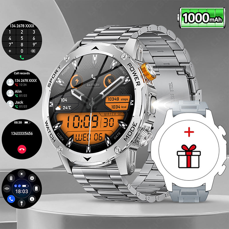 ⌚ Smartwatch mit Bluetooth, 1,7-Zoll-HD-Display und 1000-mAh-Akku