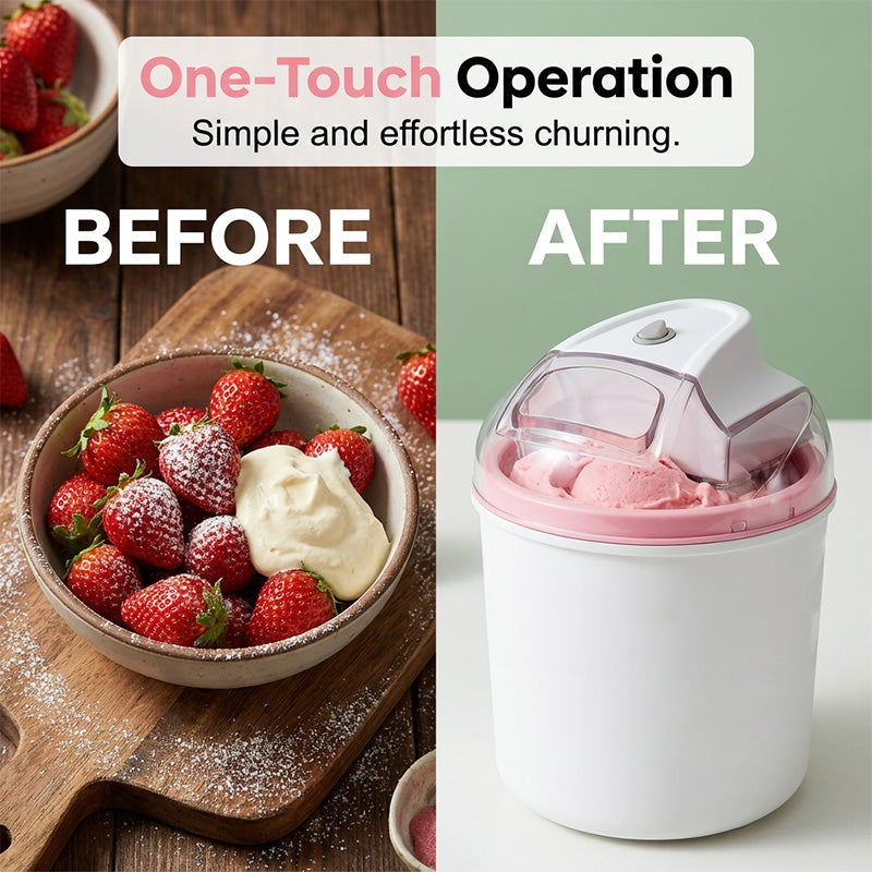📢📢50 % RABATT !! ⏰ Eismaschine für die ganze Familie – Große Kapazität & einfache Bedienung – Cremiges Eis in wenigen Minuten – perfekt für heiße Tage, Partys oder selbstgemachte Desserts 🍦✨