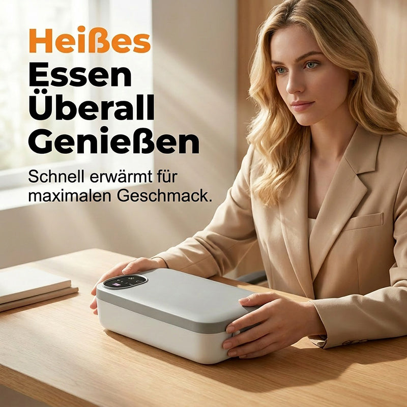 🍱 50% RABATT! 🔥 Tragbare elektrische Lunchbox mit Selbstheizung – Warmes Essen überall – Perfekt für Büro, Baustelle oder Reisen – kompakt & leise 🔋✨