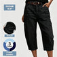 ⏳ Letzter Tag: 50 % Rabatt🔥 Damen 3/4 Cargo Jeans ✨ Lässige elastische verkürzte Jeans für Alltag & Freizeit