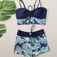 👙 Bedruckter zweiteiliger Badeanzug für Damen – modischer Look, bequeme Passform & vielseitig – perfekt für Strand, Pool & Urlaub – figurschmeichelnd & schnell trocknend