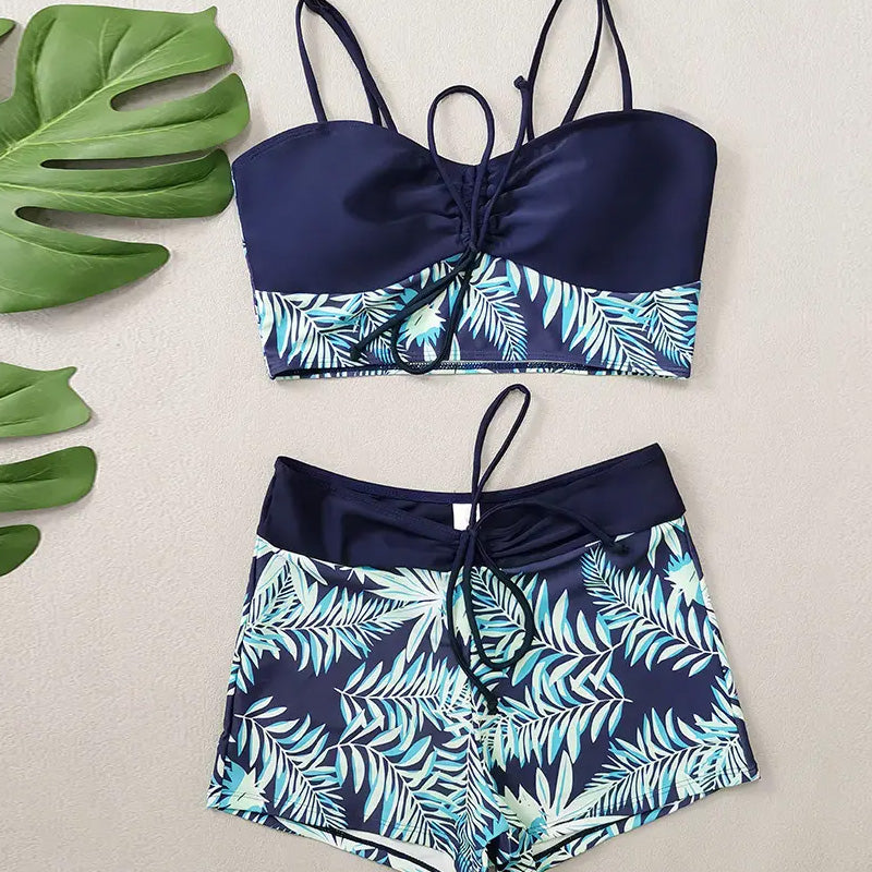 👙 Bedruckter zweiteiliger Badeanzug für Damen – modischer Look, bequeme Passform & vielseitig – perfekt für Strand, Pool & Urlaub – figurschmeichelnd & schnell trocknend