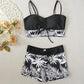 👙 Bedruckter zweiteiliger Badeanzug für Damen – modischer Look, bequeme Passform & vielseitig – perfekt für Strand, Pool & Urlaub – figurschmeichelnd & schnell trocknend