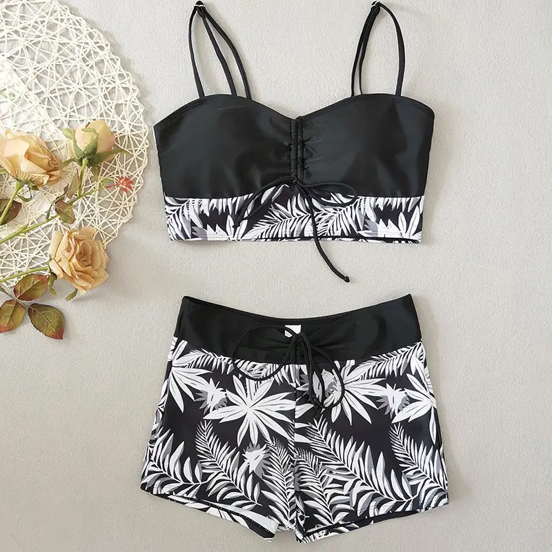 👙 Bedruckter zweiteiliger Badeanzug für Damen – modischer Look, bequeme Passform & vielseitig – perfekt für Strand, Pool & Urlaub – figurschmeichelnd & schnell trocknend