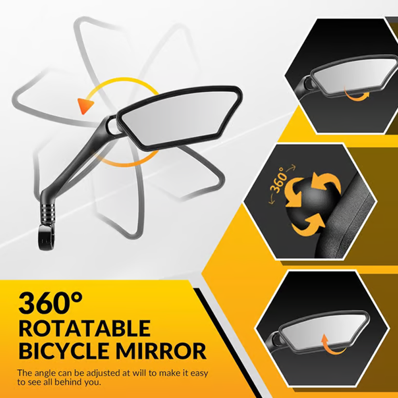 🚲🛡️ 50% RABATT! Weitwinkel-Rückspiegel mit bruchsicherem Spiegelglas – Vibrationsarme Halterung & einfache Montage ohne Werkzeug – Geeignet für die meisten Lenker (16–31,8 mm) ✨