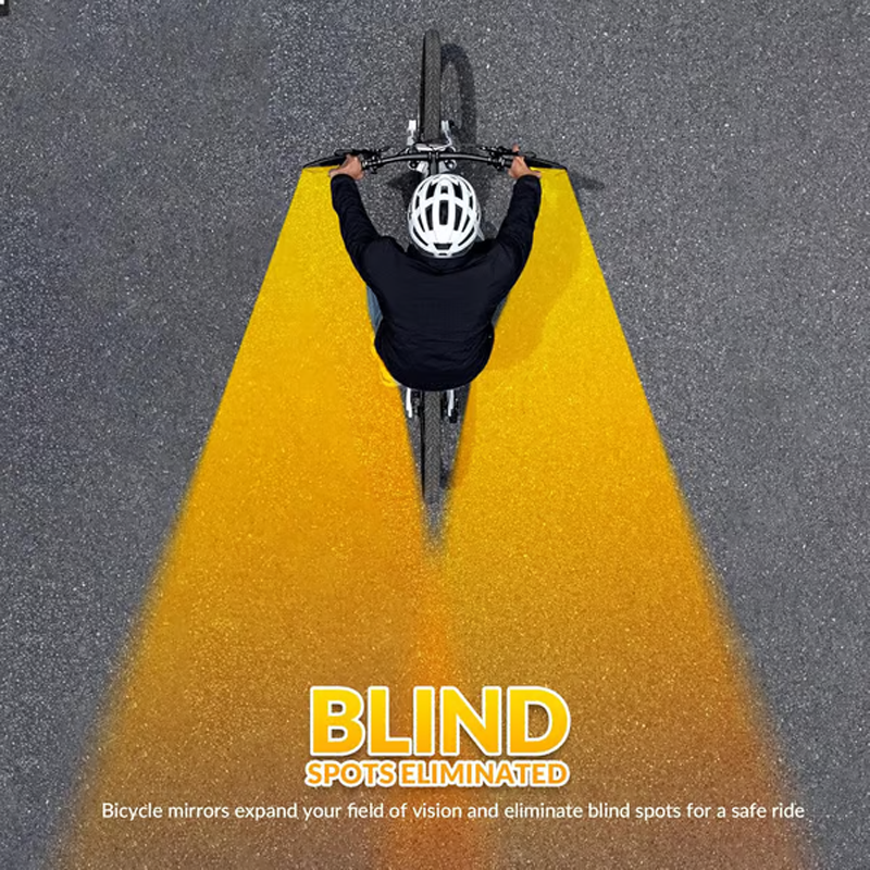 🚲🛡️ 50% RABATT! Weitwinkel-Rückspiegel mit bruchsicherem Spiegelglas – Vibrationsarme Halterung & einfache Montage ohne Werkzeug – Geeignet für die meisten Lenker (16–31,8 mm) ✨