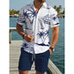 🏝️ Lässiges Sommer-Set – kurzärmeliges Hemd mit auffälligem Print & leichte Shorts, perfekt für Strand, Reise oder entspannte Stunden ☀️