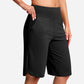 👖 LETZTER TAG SONDERVERKAUF 50% RABATT! Hochtaillierte Damen Yoga-Shorts mit Seitentaschen – 8 Farben, elastisch & bequem für Sport und Alltag