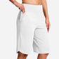 👖 LETZTER TAG SONDERVERKAUF 50% RABATT! Hochtaillierte Damen Yoga-Shorts mit Seitentaschen – 8 Farben, elastisch & bequem für Sport und Alltag