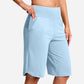👖 LETZTER TAG SONDERVERKAUF 50% RABATT! Hochtaillierte Damen Yoga-Shorts mit Seitentaschen – 8 Farben, elastisch & bequem für Sport und Alltag