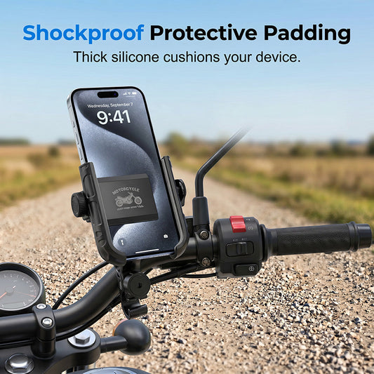 🚲 Schnellverschluss-Fahrrad-Handyhalterung – Stoßfest, 360° drehbar & universell passend – Perfekt für Navigation & Outdoor-Rides – Sicher & praktisch 🛡️✨