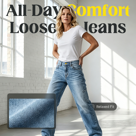 👖🔥Lockere Straight Leg Damen Jeans – Bequeme Passform, zeitloser Stil & perfekt für jeden Tag ✨