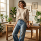 👖🔥 50% RABATT! Lockere Straight Leg Damen Jeans – Bequeme Passform, zeitloser Stil & perfekt für jeden Tag ✨