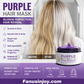 🎉 Nur für kurze Zeit: 50 % Rabatt! 🔥✨Feuchtigkeitsspendende, violette Haarmaske mit langanhaltendem Duft, Anti-Gelbstich-Intensivpflege für blondiertes Haar