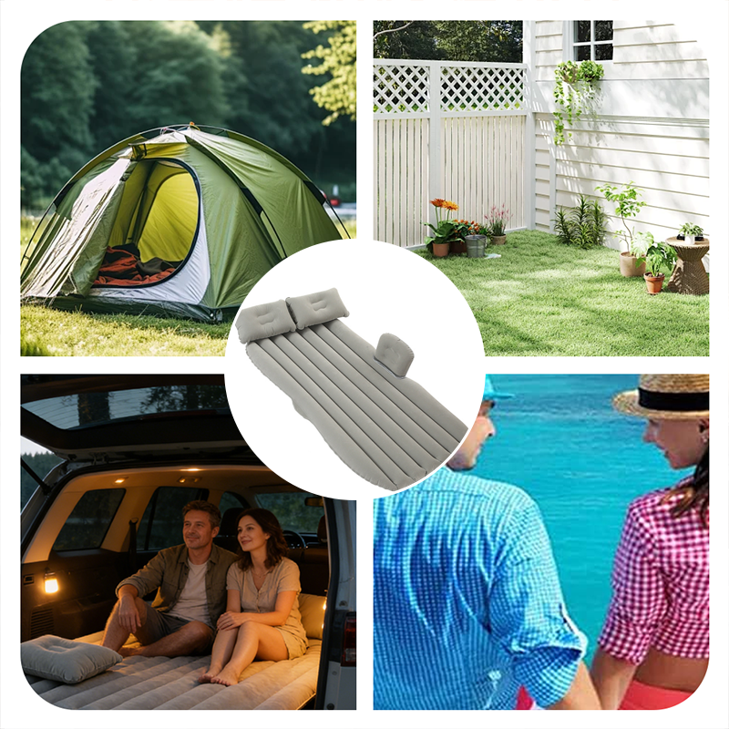 🚗 Aufblasbare Rücksitzmatratze für Auto und Camping – mit Pumpe und Kissen