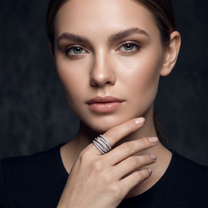 💍 50% DE RÉDUCTION ! 🎉 Bague croix multi-rangs ajustable - Parfaite au quotidien, pour aller au travail ou pour les soirées ✨