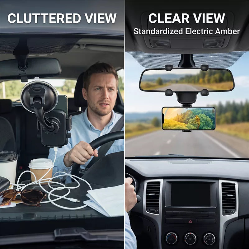 📱 50% RABATT! 🚗 Auto-Rückspiegel Handyhalterung – Einfache Montage, stabiler Halt & 360°-Verstellung – Perfekt für Navigation, Freisprechen & sicheres Fahren 🔄