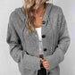 🛍️ 50 % Rabatt – Damen-Strickjacke mit Kapuze & Knopfleiste – einfarbig, mit Kordelzug & vielseitig für Alltag & Freizeit 🧥