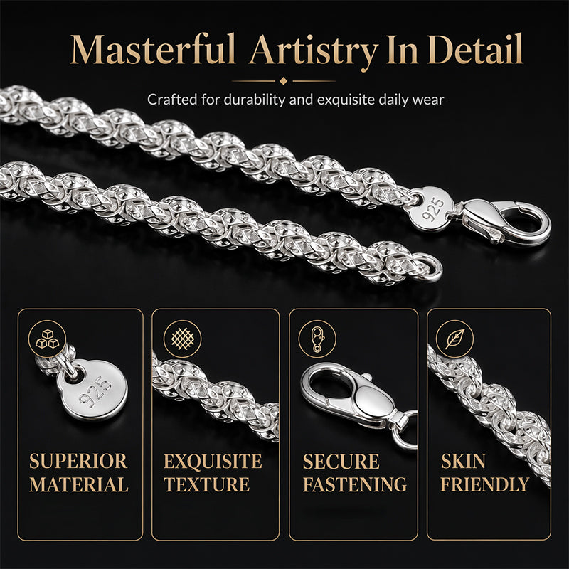 Trendy Dragon Scale Chain Bracelet & Necklace