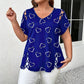 Women's Casual V-Neck Short Sleeve T-Shirt