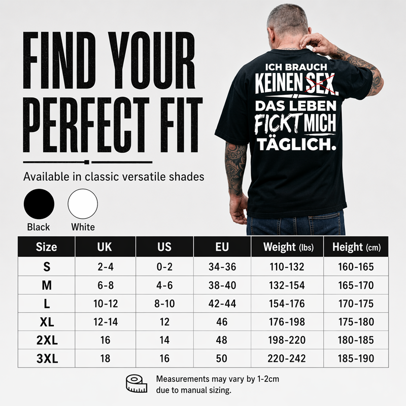 👕 55% RABATT! 😄 Herren T-Shirt mit witzigem deutschen Spruch – Weiche Baumwolle, Rundhals & kurze Ärmel – Perfekt für entspannte Tage & gute Laune 🇩🇪