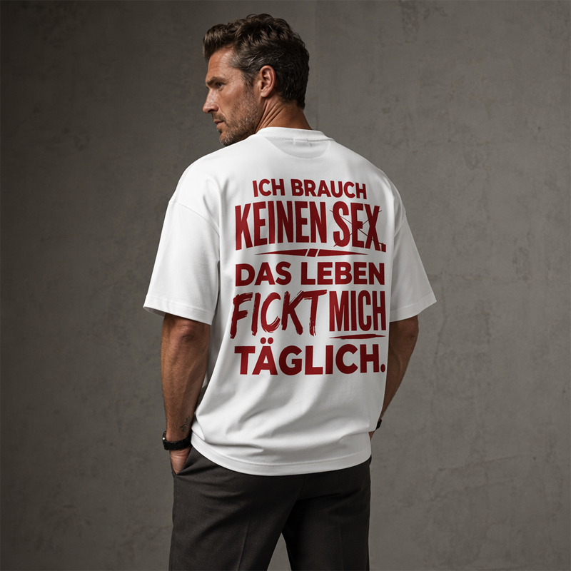 👕 55% RABATT! 😄 Herren T-Shirt mit witzigem deutschen Spruch – Weiche Baumwolle, Rundhals & kurze Ärmel – Perfekt für entspannte Tage & gute Laune 🇩🇪