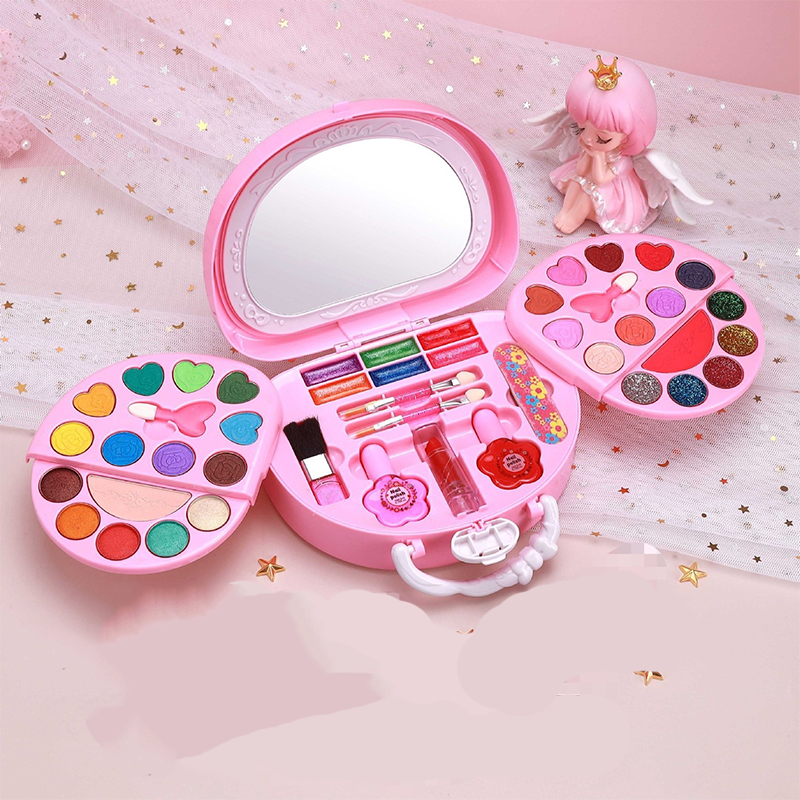 💄 50% RABATT! 👜 Kinder Abwaschbares Make-up-Spielzeug-Set – Tragbare Handtasche, abwaschbar & bunt – Perfekt für kreative Rollenspiele & kleine ✨