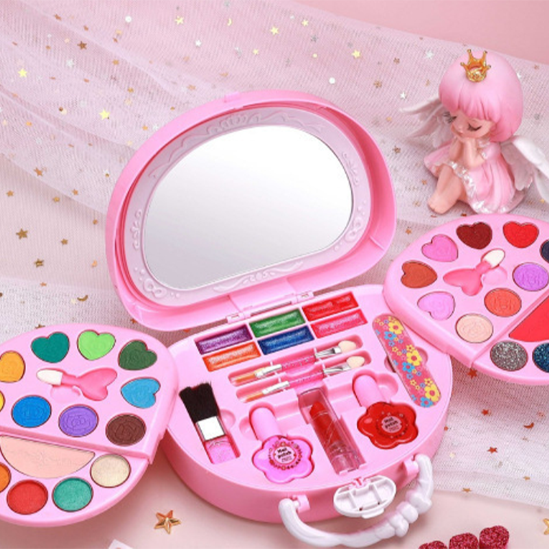 💄 50% RABATT! 👜 Kinder Abwaschbares Make-up-Spielzeug-Set – Tragbare Handtasche, abwaschbar & bunt – Perfekt für kreative Rollenspiele & kleine ✨