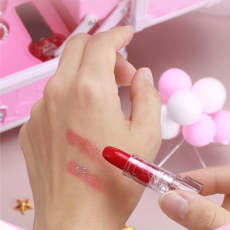 💄 50% RABATT! 👜 Kinder Abwaschbares Make-up-Spielzeug-Set – Tragbare Handtasche, abwaschbar & bunt – Perfekt für kreative Rollenspiele & kleine ✨