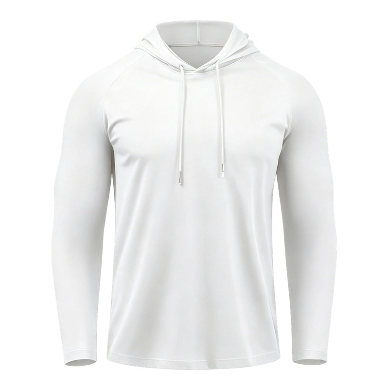 📢📢40% RABATT !!⏰Herren Atmungsaktives Langarm-Kapuzen-T-Shirt