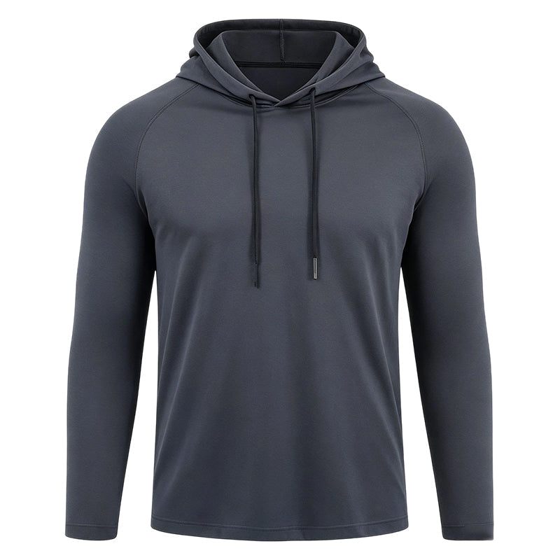 📢📢40% RABATT !!⏰Herren Atmungsaktives Langarm-Kapuzen-T-Shirt