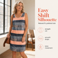 Ärmelloses gestreiftes Sommerkleid für Damen