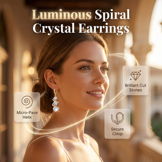 ✨ Asymmetrische Spirale & Tropfen-Ohrringe 💎